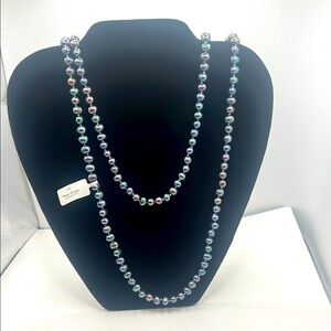Elegant Multicolor fresh water Pearl Necklace - NWT about 26”